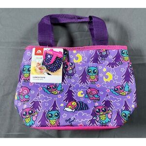 Igloo Lunch Tote Cooler Bag Purple‎ Nite Owls Insulated New 4899696